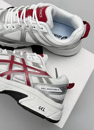 Asics gel-venture 6 white metallic red