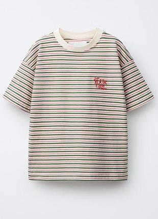 Смугаста футболка zara для хлопця