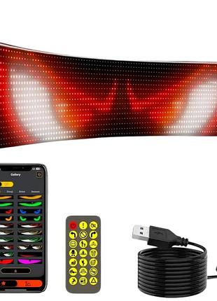 Гибкая led панель-экран rgb 16x95 (120x595 мм), 1530 светодиодов, с пультом и usb