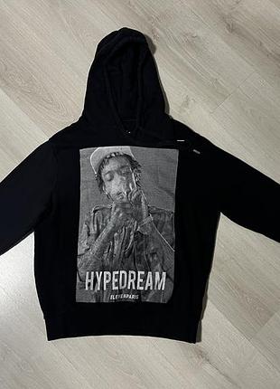 Худі eleven paris x wiz khalifa оригінал, розмір l / чорна кофта толстовка