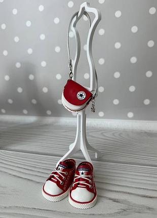 Набор кеды и сумочка converse для кукол paola reina красный