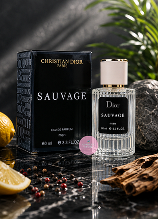 Dior sauvage парфюм мужской - lux parfum 60 ml, парфюм диор савраж
