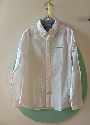 Легка біла сорочка pepe jeans, 9-10 років