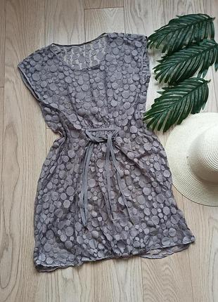 Ажурное пляжное платье, туника