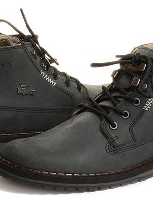 Мужские кожаные ботинки lacoste delevan (франция), оригинал, р. 43 / 28,5 см