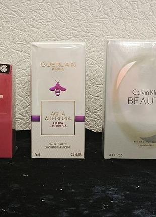 Calvin klein beauty guerlain aqua allegoria flora cherrysia valentino voce viva 100мл