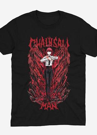 Футболка аниме человек бензопила chainsawman (th222) xxl