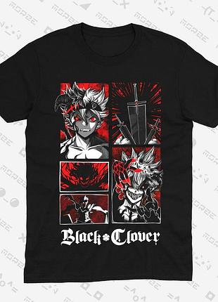 Футболка аниме чёрный клевер black clover (th182) xxxl