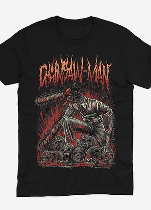 Футболка аниме человек бензопила chainsawman (th207) l