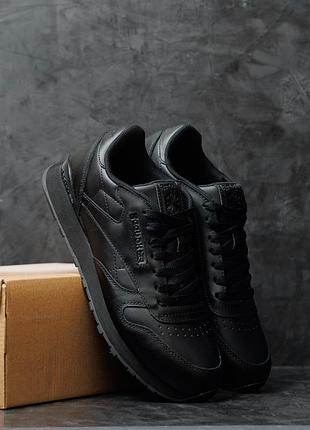 Reebok classic super leather black 5