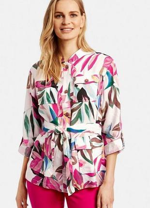 Пиджак - блуза льняной свободного кроя gerry weber