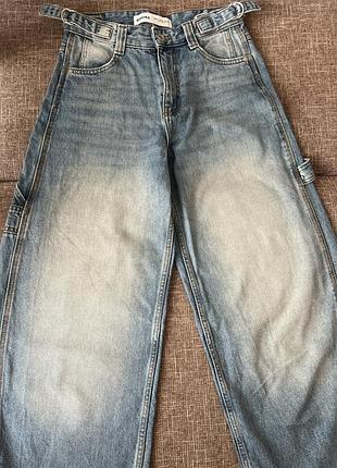 Джинси,жіночі,bershka,блакитно-білий,eur 34