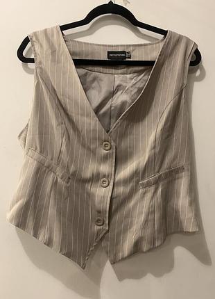 Жилетка жіноча в полоску l-xl розмір