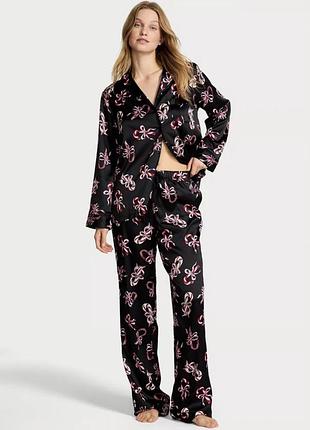Піжама сатинова з нової колекції victoria s secret, оригінал розмір м long