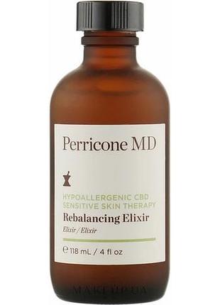 Успокаивающий и увлажняющий эликсир для лица perricone md hypoallergenic cbd sensitive skin therapy rebalancing elixir 118мл