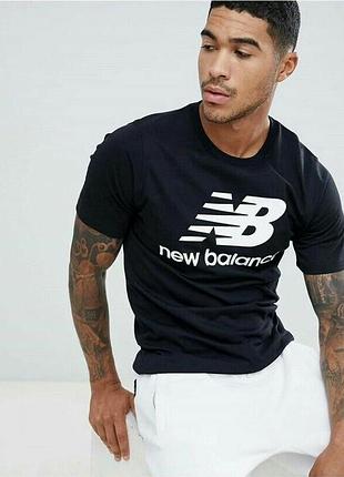 Мужская футболка new balance черная nb