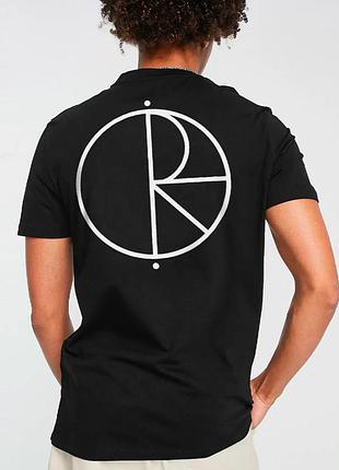 Мужская футболка polar skate co logo черная унисекс полар