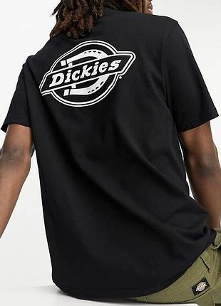 Мужская футболка dickies дикис черная принт с двух сторон