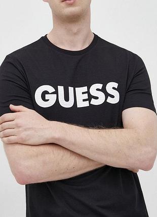Чоловіча футболка guess хес чорна