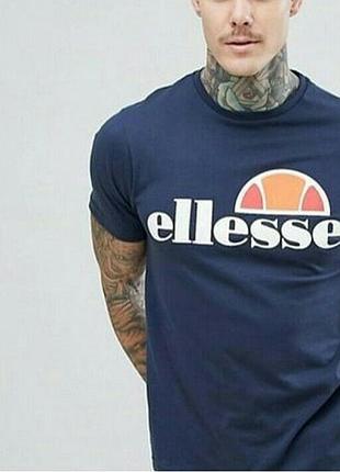 Мужская футболка ellesse темно синяя элисс