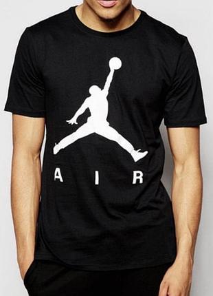 Чоловіча футболка jordan air чорна джордан