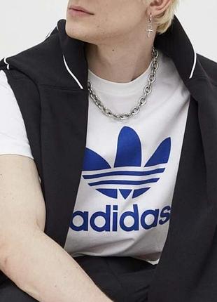 Мужская футболка adidad original белая адидас