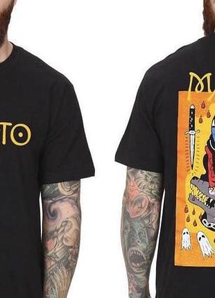 Мужская футболка manto fight devil logo черная унисекс манто мма boxing bjj ufc