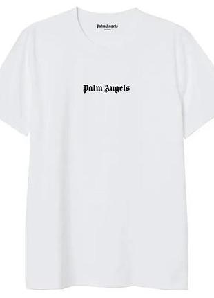 Чоловіча футболка palm angels біла унісекс