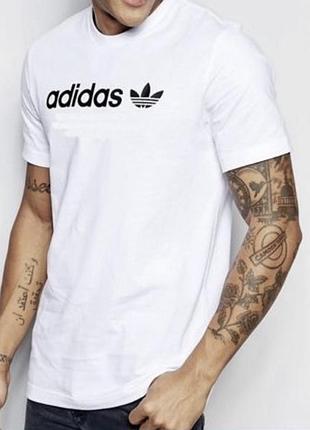 Мужская футболка adidas белая адидас