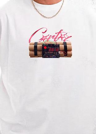 Мужская футболка corteiz logo унисекс кортеиз кортез белая