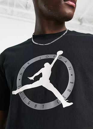 Чоловіча футболка jordan air чорна унісекс джордан