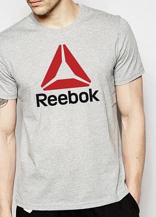 Мужская футболка reebok серая