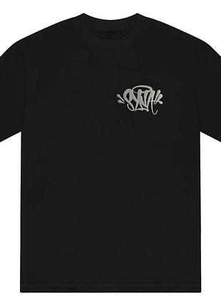 Мужские футболки syna world two sides logo унисекс черные белые sk8