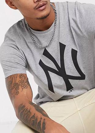 Чоловіча футболка yankees ny сіра