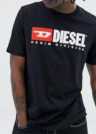Мужская футболка diesel черная дизель