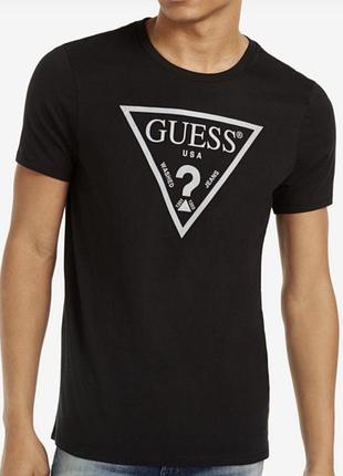 Чоловіча футболка guess чорна гесс