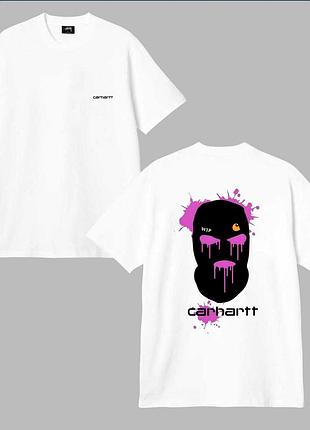 Мужская футболка carhartt wip белая унисекс кархарт тишка