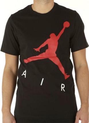 Чоловіча футболка jordan air чорна джордан