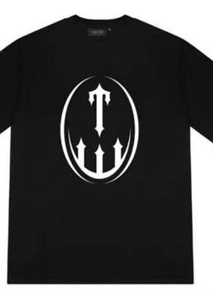 Мужская футболка trapstar черная унисекс трепстар
