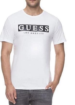 Чоловіча футболка guess los angeless біла гесс