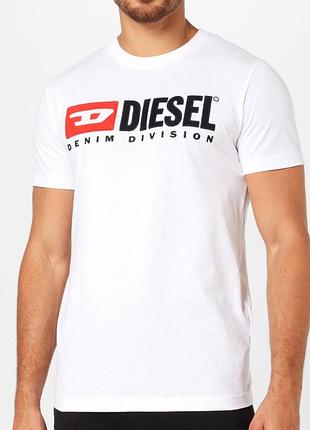 Мужская футболка diesel дизель белая