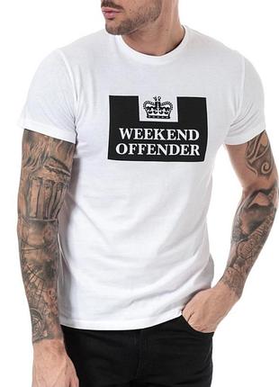 Мужская футболка weekend offender белая