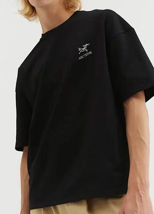 Чоловіча футболка arcteryx logo унісекс біла arc'teryx артерікс