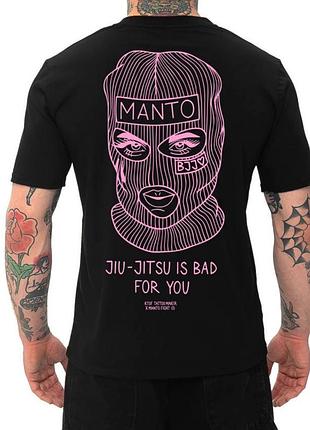 Чоловіча футболка manto jiu-jitsu чорна унісекс-манто