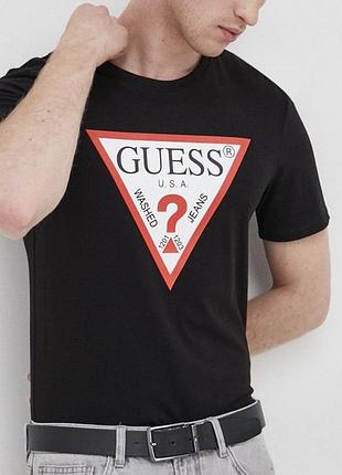 Чоловіча футболка guess хес чорна