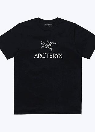 Чоловіча футболка arcteryx чорна унісекс артерікс