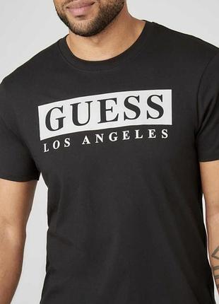 Чоловіча футболка guess los angeless чорна гесс
