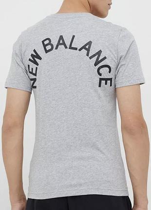 Мужская футболкa new balance nb нью беланс серая