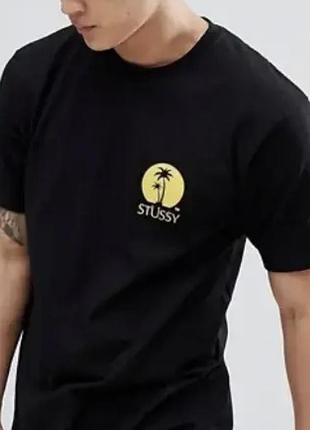 Мужская футболка stussy унисекс черная стусси