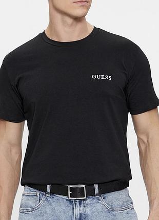 Чоловіча футболка guess чорна унісекс гесс